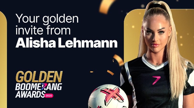 Alisha Lehmann invites affiliate teams to the Golden Boomerang Awards 2025 traffic tournament
