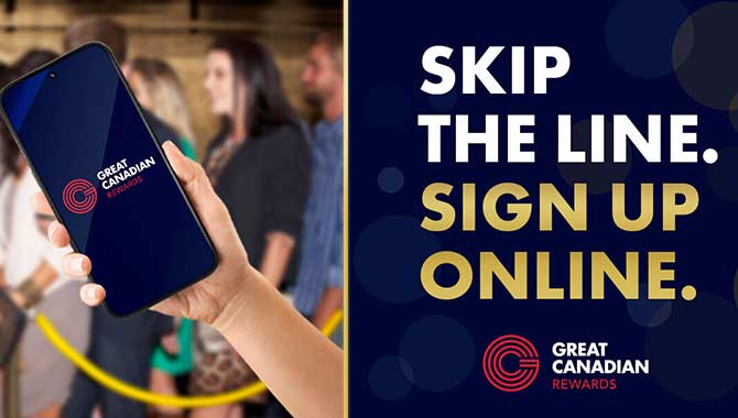 Great Canadian Entertainment launches online registration for rewards scheme