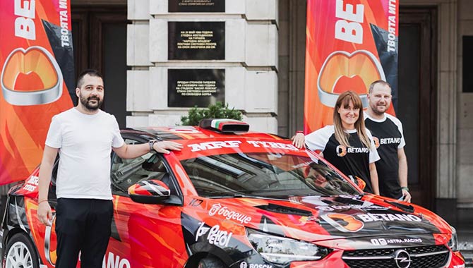 Betano sponsors Ekaterina Stratieva’s crew for Rally Bulgaria 2023