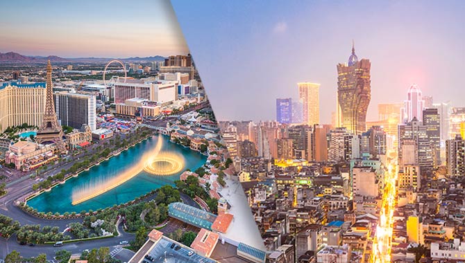 Macau and Las Vegas report monthly revenue, with Macau 366% up annually