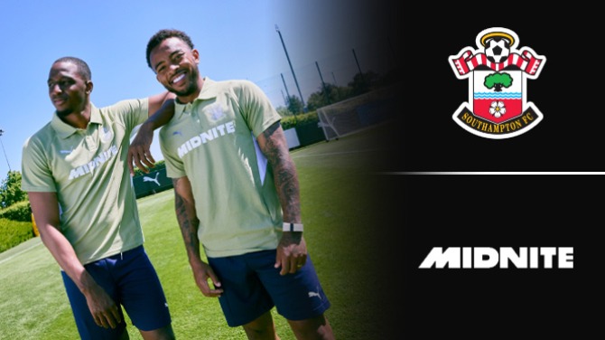 Southampton FC signs Midnite as official training kit partner for 2025/26 season