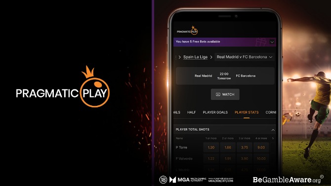Pragmatic Play adds football player markets to sportsbook offering