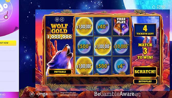 Pragmatic Play’s Wolf Gold Scratchcard Pays Out £1,000,000 On PlayOJO