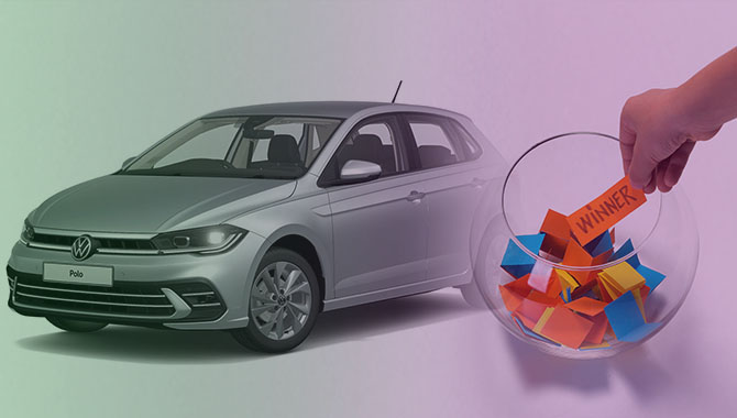 Raffolux hands out VW Polo to Great Christmas Raffle winner