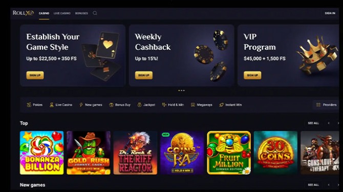 Rollxo Casino Platform