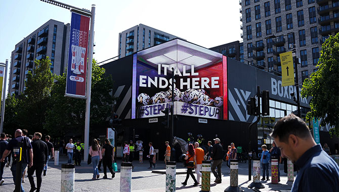 Sky Bet debuts 3D creative at Wembley Boxpark