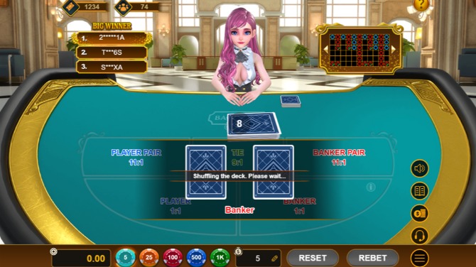 Baccarat Squeeze by Gameplay Interactive (GPI)