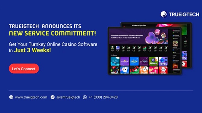 Launch your turnkey online casino in just three weeks! TRUEiGTECH delivers speed & innovation