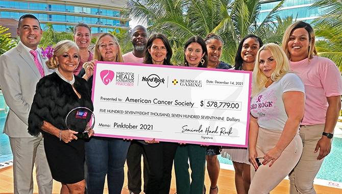 Hard Rock’s Pinktober campaign raises over $700,000 for breast cancer support