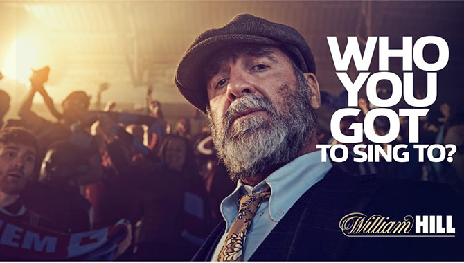 Eric Cantona brings his typical swagger to William Hill campaign