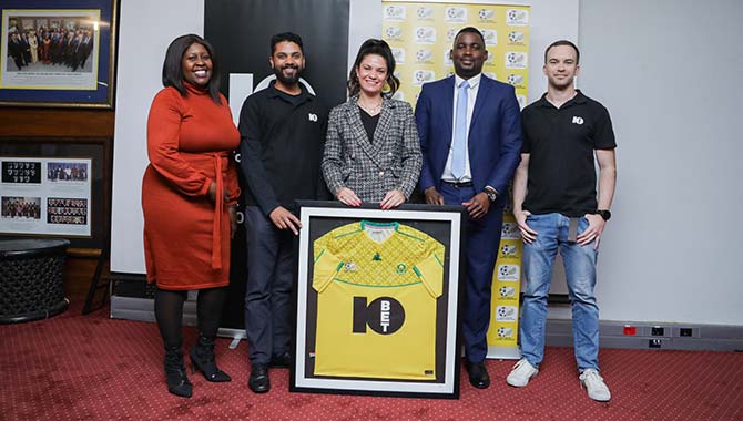 10bet announced as Official Betting Partner of South Africa’s men’s national football team