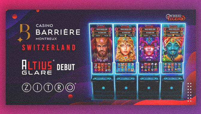 Zitro’s Altius Glare cabinet makes Swiss debut at Casino Barrière Montreux