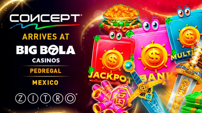 Zitro’s Concept Cabinets and new games arrive at Big Bola Casinos Pedregal