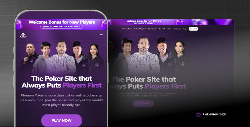 Image showing Phenom Poker platform interface ποκερ ελλαδα