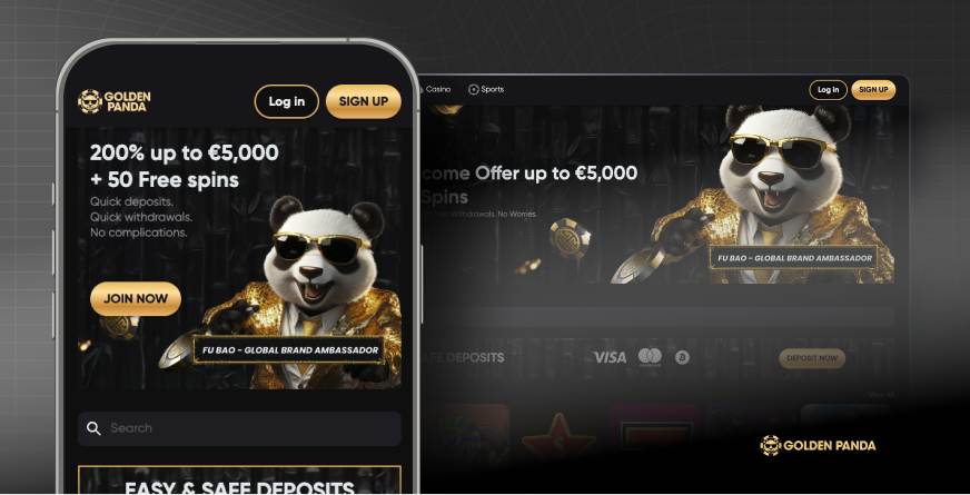 Image of the Golden Panda platform interface