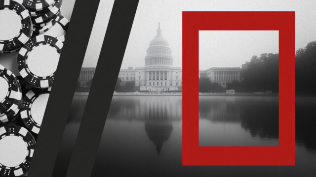 Poker chips alongside the U.S. Capitol, symbolizing US gambling legislation and regulatory changes in 2026