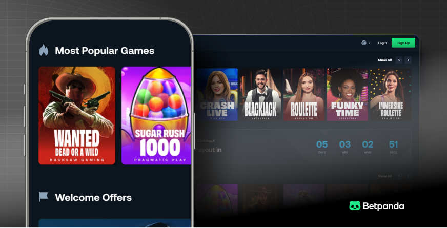 Image showing BetPanda casino interface