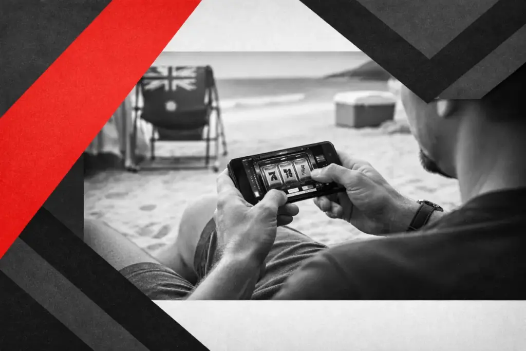 playing at a mobile casino in Australia