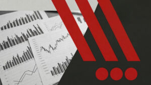 Financial charts and trading graphs representing Polymarket market data