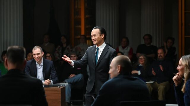 Aaron Tang, Jonathan Cohen behind the scenes at Breaking the Deadlock: Gambling With Your Life taping