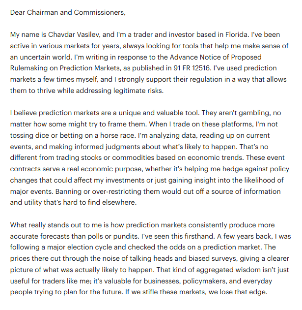 CFTCコメント締切で予測市場論争激化の最終日急増