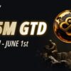 CoinPoker World Poker Masters promotion showing $25M guaranteed prize pool and dates May 3 to June 1 with gold globe logo