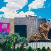 Exterior view of MGM Grand Las Vegas, one of MGM Resorts International's flagship properties, on the Las Vegas Strip.