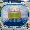 Aerial view of Michigan Stadium in Ann Arbor.