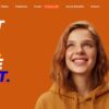 SafeBets website homepage showing the “Predict the Future. Win the Present.” slogan beside a woman on an orange background.